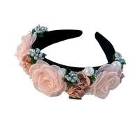 FackLOxc Elegante copricapo per capelli a grappolo con fiori 3D, accessorio per capelli da donna