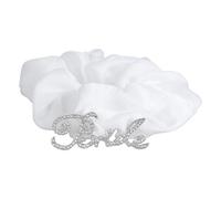 FackLOxc Elegante scrunchies per capelli da sposa con lettera per balli studenteschi da sposa elastico per capelli da avere e tenere indietro i capelli