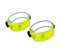 FackLOxc Fascia per gamba da ciclismo riflettente larga regolabile per la notte Comoda cinghia da ciclismo antiscivolo per abrasione Fascia per caviglia regolabile per bici