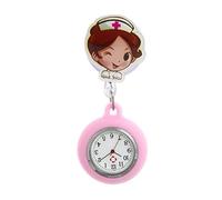 FackLOxc Watch Infermiera Del Bavero Sospeso Con Clip Per Spilla In Silicone Sul Design Per Cliniche Controllo Rapido Che Impostano L'infermiera Professionale Ospedale Orologio