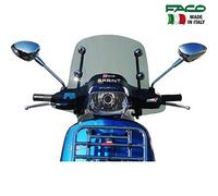 Faco Cupolino con attacchi cromati New design Fumè scuro