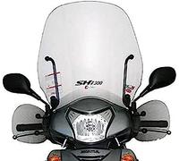 Faco Parabrezza con paramani completo di attacchi (3pz) Trasparente per Honda-SH 300 i dal 2007 fino al 2010