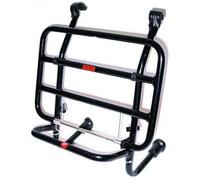 Faco Portapacco Anteriore compatibile con Vespa PX Colore Nero