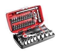Facom 0.6cm Metrico Presa e Punta Set 38 PC Lunghezza Standard Cromo FCMR360NANO