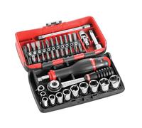 Facom 0.6cm Metrico Presa e un Po' Set 38 PC Standard Lunghezza Cromo FCMR2NANO