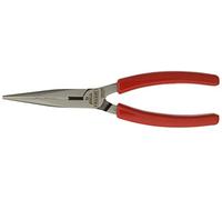 Facom 185A.20G 1/2 - Pinza a becchi rotondi con manico in PVC intagliato, 200 mm, colore: Rosso