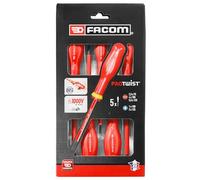 Facom Cacciaviti isolati AT5VE.PB Set di 5 1000V Rosso/Nero