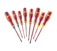 Facom ATB.J8TVE - Set di 8 giradischi Protwist, slim Borneo, isolati 1000 V, per impronte miste