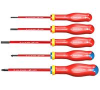 FACOM ATD.J5VE - Set di 5 giranti Protwist, isolati da 1000 volt, per viti a fessura e viti a croce POZIDRIV