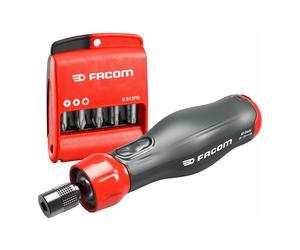 FACOM Cacciavite assistito 4V E-PROTWIST con punte PH-PZ-6 Pans Hex - Set di 12 pezzi - ATPA4V.J12IPB