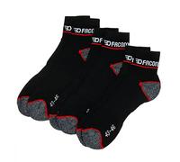 Facom Calzino da uomo in cotone - Set di 3 - Calzino da lavoro da uomo, durevole, resistente, Nero , 43-46
