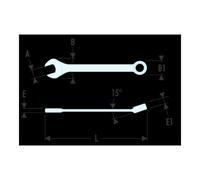 Facom Chiave combinata 39, corta, 17mm Quantità:1