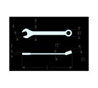 Facom Chiave combinata, corta Quantità:1