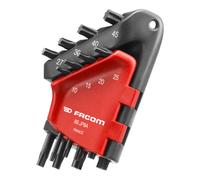 Facom Chiavi maschio piegate Torx®, lunghe, in custodia di plastica, 8pz. Quantità:1