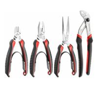 Facom CPE.A1PB - Set di 4 pinze multipresa con bloccaggio, tagliente, a becchi semitondi