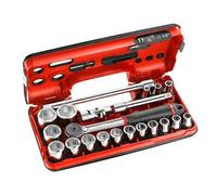 Facom FAC30972 - Set di 21 cricchetti impermeabili e bussole 1/2 esagonali metriche 161DBOX1PB