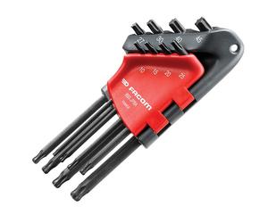 Facom Lungo Set Chiavi Torx Di 8 TX10-TX45 Compatibile Con Resistorx FCM89SJP8A