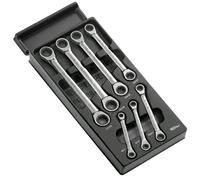 Facom Modulo Con 7 Knarren-Ringschlüsseln, 12-Kant, 6 fino A 19 MM, MOD.64J7