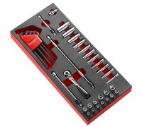 FACOM Modulo In Schiuma Con 12 Chiavi A Bussola 1/4" 34 Pezzi MODM.RL2