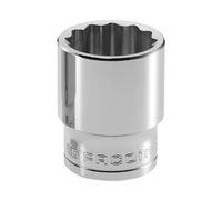 Facom Presa 1.3cm Drive 21mm Bi-Esagonale Cromato Standard Lunghezza FCMS21