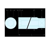 Facom Chiave a bussola lunga 1/4" 12 lati 10mm Quantità:1