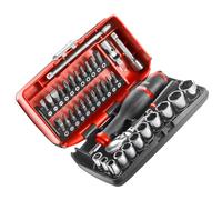 Facom Assortimento di elementi da 1/4" - bit serie 1, chiavi a bussola esagonali, cricchetto reversibile, 38pz. Quantità:1