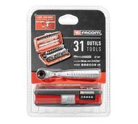 Facom R.PEJ31PB Set punte a cricchetto 1/4" 31 pz. Dimensione 1/4 "