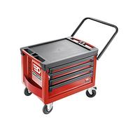 Facom ROLL.CR4M3A - Cassapanca Roll M3 4 cassetti, colore: Rosso