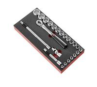 FACOM Schaumstoffmodul Chiavi 1/2'' 6-Kant Metrico 23 Parti, MODM.SL171