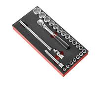 Facom Schaumstoffmodul Chiavi 1/2 6-Kant Metrico 23-Tlg, MODM.SL161-36
