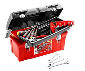 Facom TBX1M.PG - Cassetta in polipropilene, munita di 18 attrezzi