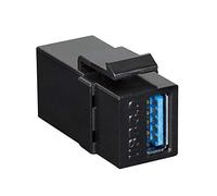 Faconet®, 2 Keystone modulo presa USB 3.0 > connettore per pannelli Keystone o lattine con dispositivo di bloccaggio