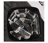 FACSER Cristallo naturale grezzo 100 g cristallo trasparente colonna di cristallo natalizio pietre naturali prisma esagonale ornamenti per la decorazione della casa stanza piccoli regali (dimensioni