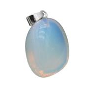 FACSER Cristallo Naturale Grezzo 1PC Natural Gemstone Flash Labradorite Ciondolo Irregolare Artigianato Fatto a Mano Collana Fai-da-Te Accessori for Gioielli Fare Festa (Color : Opal)