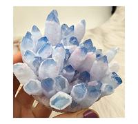 FACSER Cristallo naturale grezzo Pietra Artigianato Naturale Blu Trasparente Cluster Pietra minerale di smagnetizzazione Pietra PurificationEnergy Pietra Decorazione