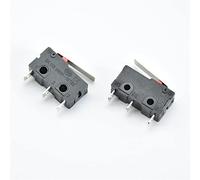 FACSER Finecorsa 5Pcs Mini Micro finecorsa No NC 3 Pin Terminali PCB SPDT 5A 125V 250V Leva a Rullo Microinterruttori a Pressione a Scatto (Color : B)