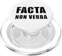 Facta Non Verba - Le azioni parlano più forte delle parole PopSockets PopGrip per MagSafe