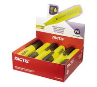 FACTIS Scatola espositiva 12 evidenziatori fluorescenti F6 giallo