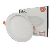 FactorLED OFFERTA! Downlight LED 24W Rotondo Sottile, Piastra da Incasso circolare ultra piatta UGR17 antiriflesso, 3360 lumen, grande luminosità, Ø22.5cm (luce calda (3000K))