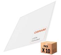 FactorLED Pack x10 Pannelli LED Slim 60x60 cm, 48W, non si sfalda, 5280 lumen, luce bianca 4000K, driver inclusi