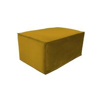 Factory Direct Partners Pouf rettangolare imbottito in velluto e vinile per soggiorno, salotto, ufficio, Digione