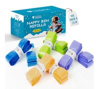 Factory Happyou® Confezione XXL con 8 ricariche da 7,5 m per mangiapannolini compatibili con Tommee Tippee, Foppapedretti (Maialino/MissK), Angelcare, Litter Locker. Antiodore, Senza BPA, Riciclato