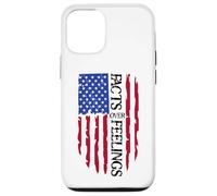 Facts Over Feelings Flag Sign USA God Family Country Freedom Custodia per iPhone 12/12 Pro