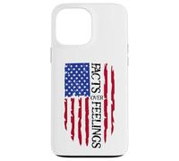 Facts Over Feelings Flag Sign USA God Family Country Freedom Custodia per iPhone 13 Pro Max