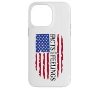 Facts Over Feelings Flag Sign USA God Family Country Freedom Custodia per iPhone 14 Pro Max