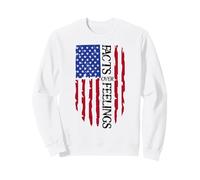 Facts Over Feelings Flag Sign USA God Family Country Freedom Felpa