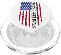 Facts Over Feelings Flag Sign USA God Family Country Freedom PopSockets PopGrip per MagSafe