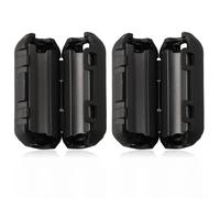 FACULX Anello filtro ad anello con nucleo in ferrite da 5 mm per riduzione RFI per cavi audio e video USB, anti-interferenza, nero (5 pezzi)