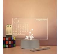 FACULX Bacheca creativa a LED con luce notturna USB per messaggi, luce natalizia con penna, decorazione per bambini e fidanzata, lampada da scrittura per bambini