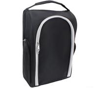 FACULX Borsa impermeabile per scarpe da golf con tasche laterali per lo | Organizer portatile per scarpe da golf in tela con pannelli in rete ventilati e manico ergonomico per riporre accessori da
